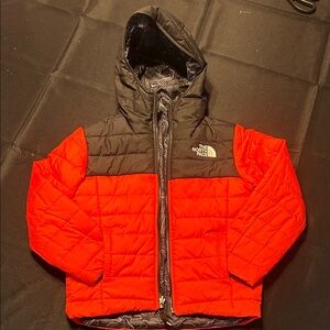 The North Face Black and Red Quilted reversible Jacket